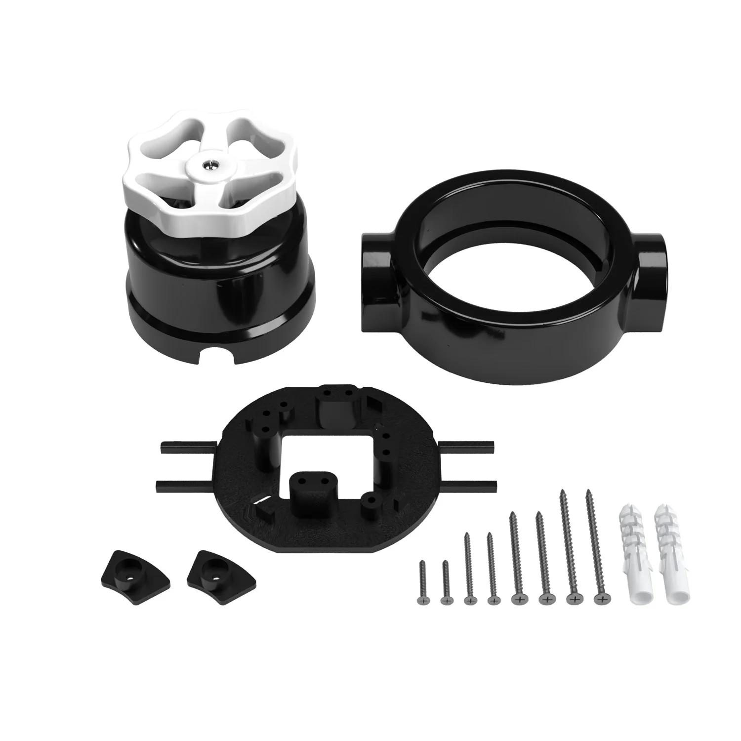 Kit interrupteur/va-et-vient avec bouton et base pour Creative-Tubes en porcelaine noire - Image 17