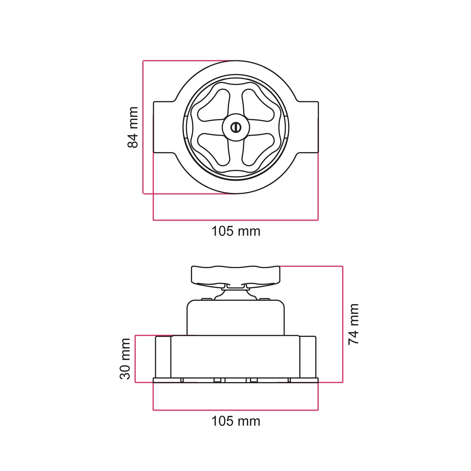 Kit interrupteur/va-et-vient avec bouton et base pour Creative-Tubes en porcelaine noire - Image 20