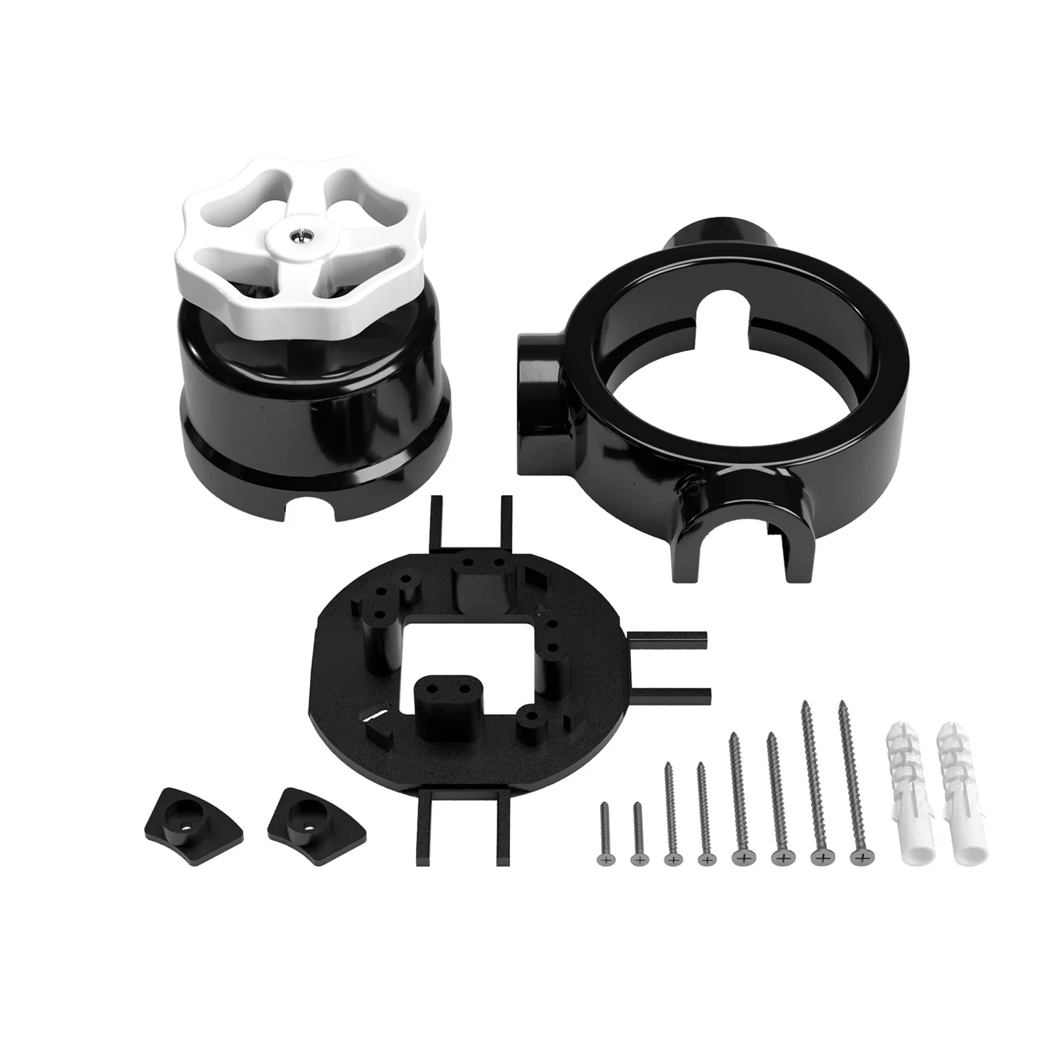 Kit interrupteur/va-et-vient avec bouton et base pour Creative-Tubes en porcelaine noire - Image 24