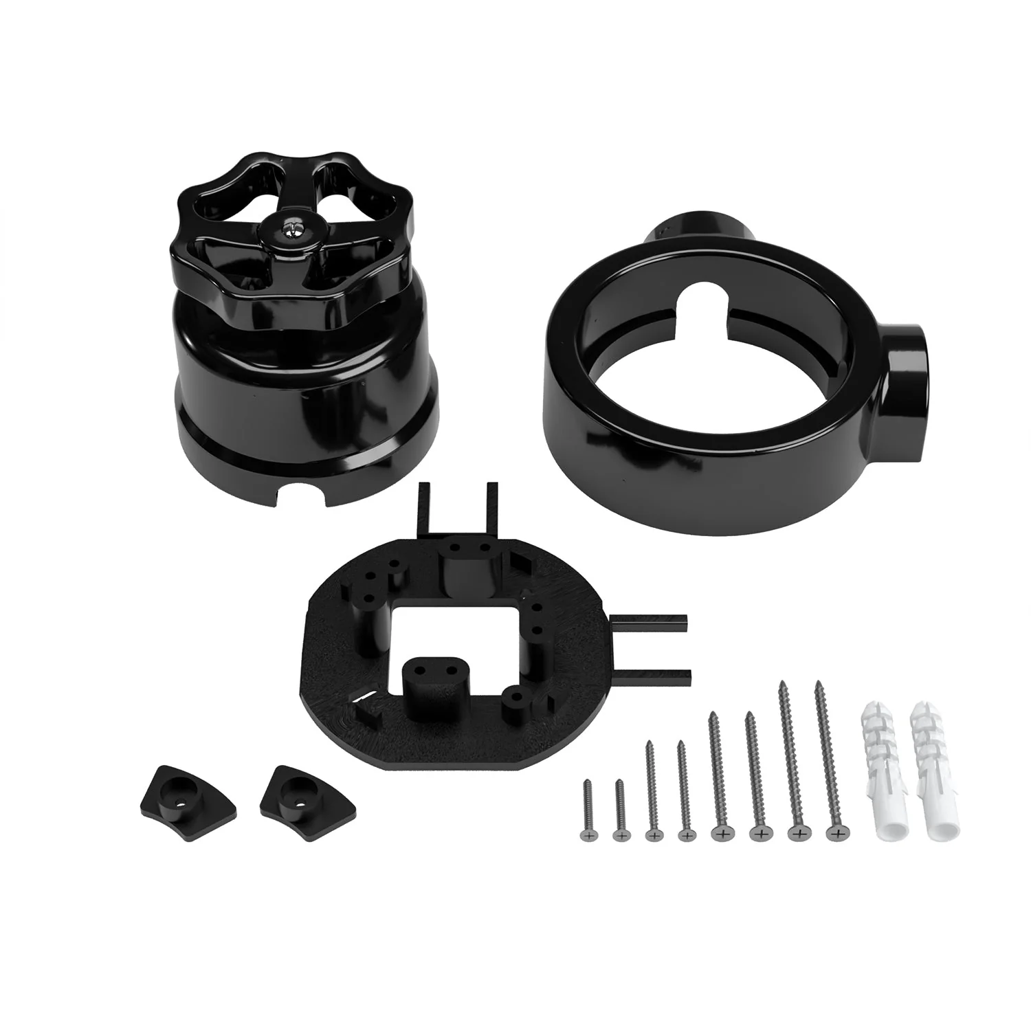 Kit interrupteur/va-et-vient avec bouton et base pour Creative-Tubes en porcelaine noire - Image 36