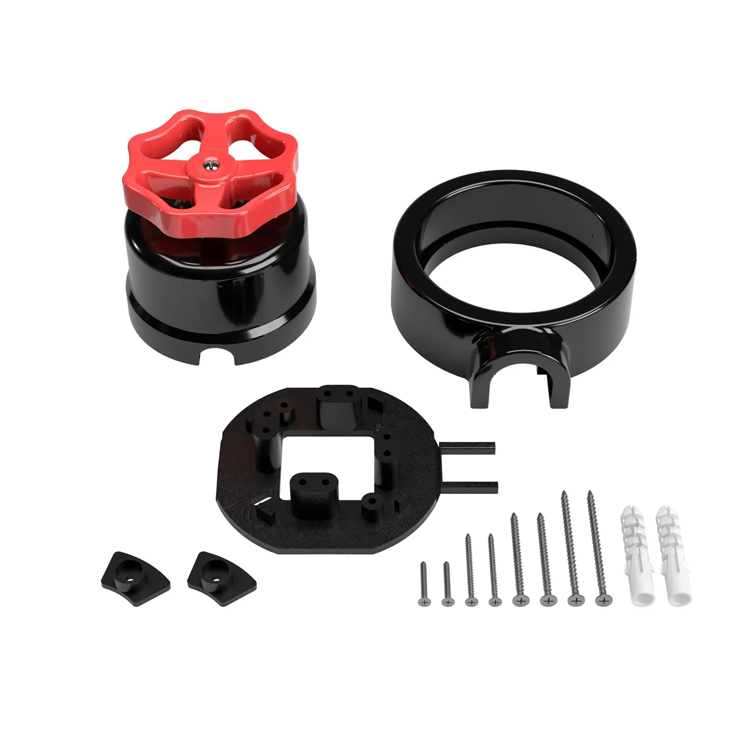 Kit interrupteur/va-et-vient avec bouton et base pour Creative-Tubes en porcelaine noire - Image 51