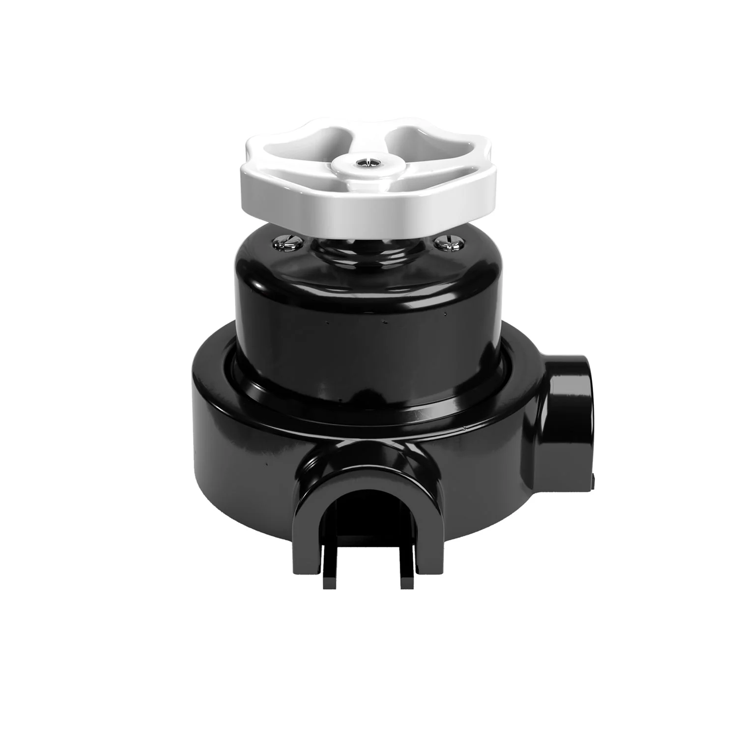 Kit interrupteur/va-et-vient avec bouton et base pour Creative-Tubes en porcelaine noire - Image 8