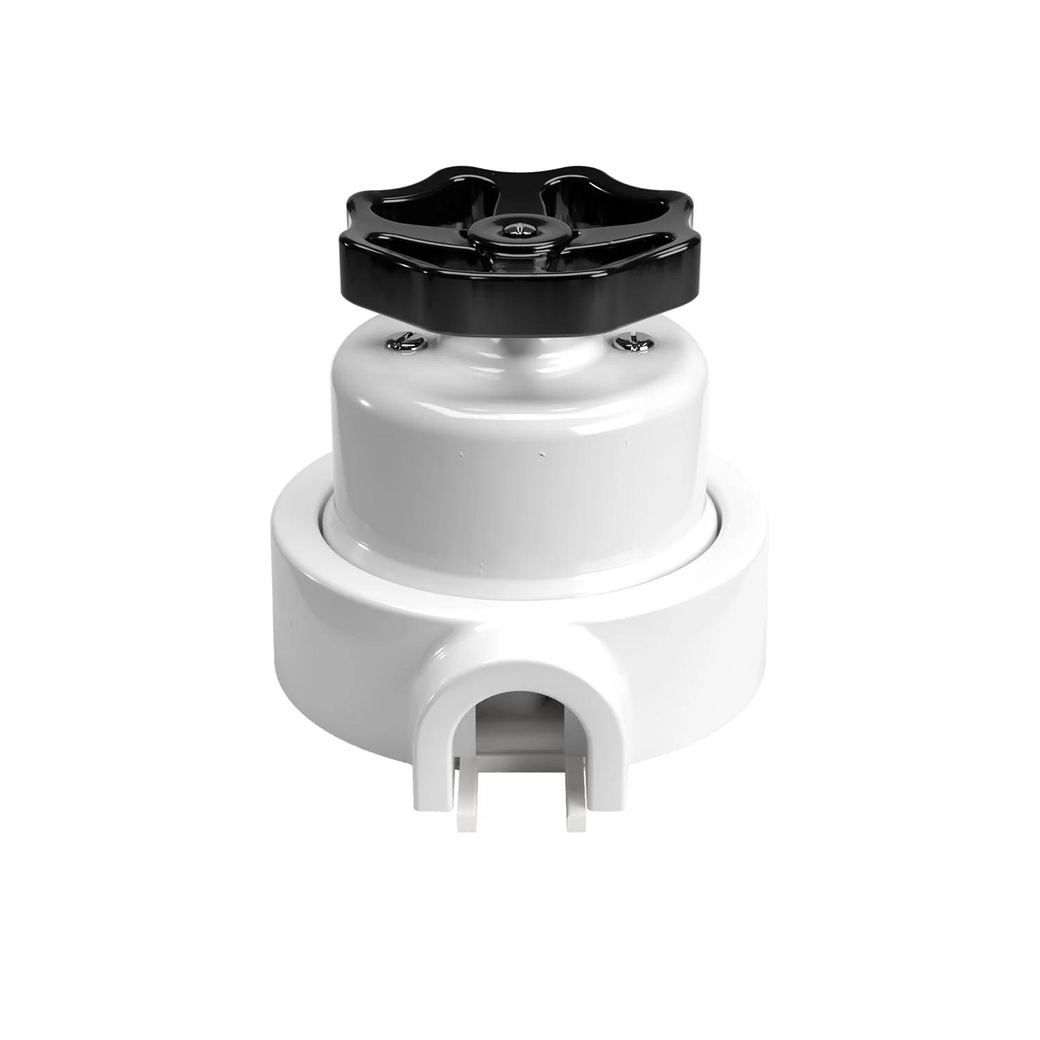 Kit interrupteur/va-et-vient avec bouton rotatif et base pour Creative-Tubes en porcelaine blanche - Image 29