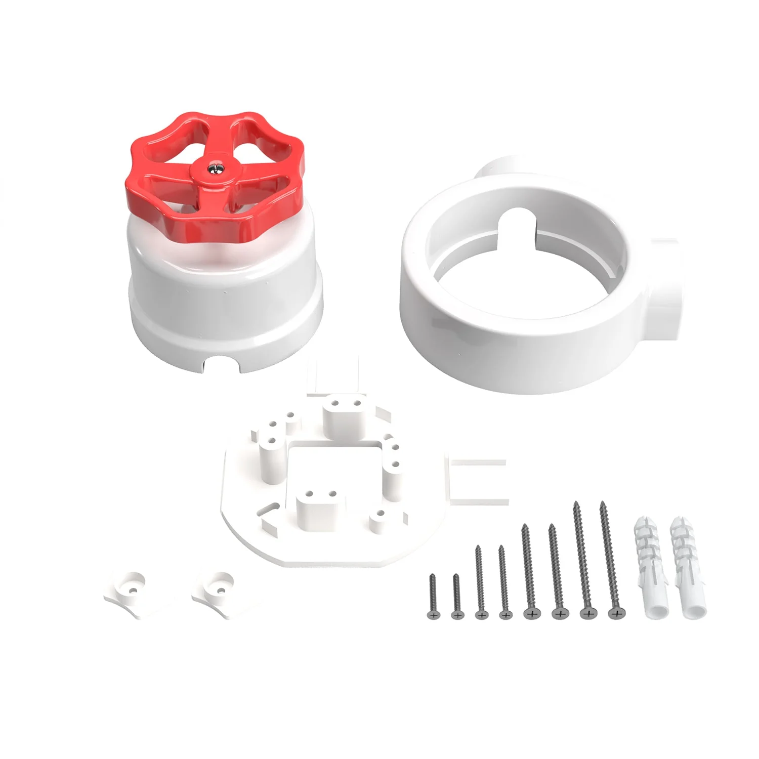 Kit interrupteur/va-et-vient avec bouton rotatif et base pour Creative-Tubes en porcelaine blanche - Image 56