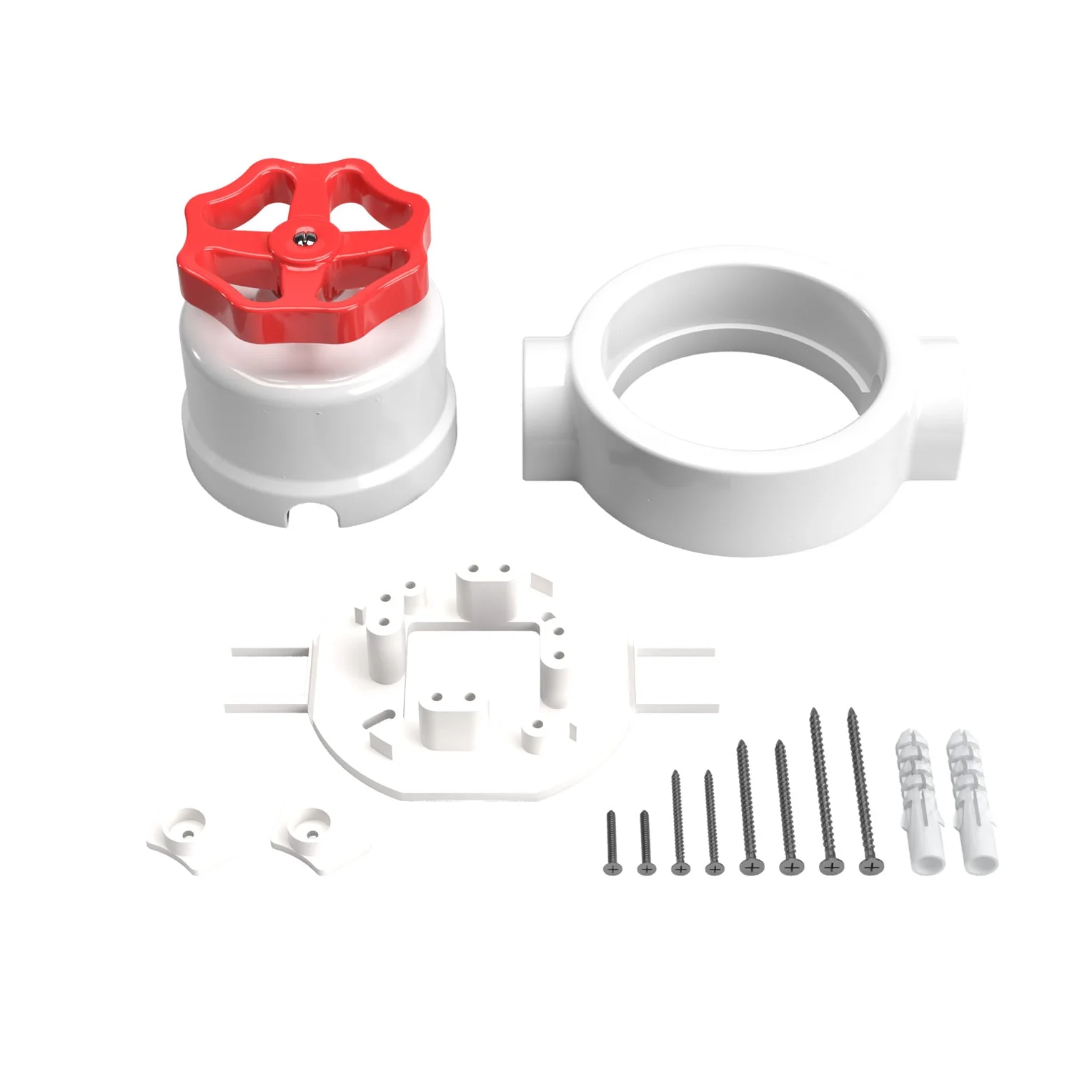 Kit interrupteur/va-et-vient avec bouton rotatif et base pour Creative-Tubes en porcelaine blanche - Image 61