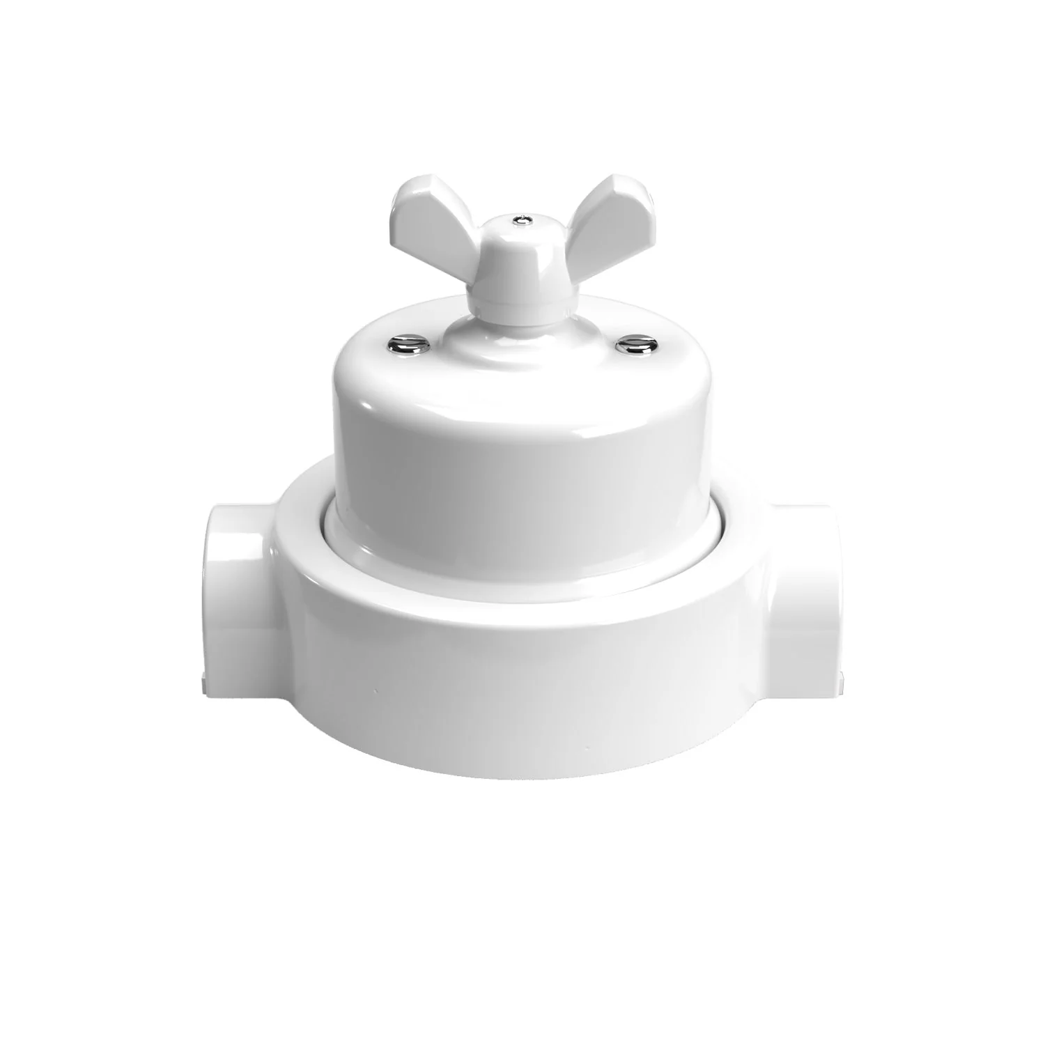 Kit interrupteur/va-et-vient avec écrou papillon et base pour Creative-Tubes en porcelaine blanche - Image 15