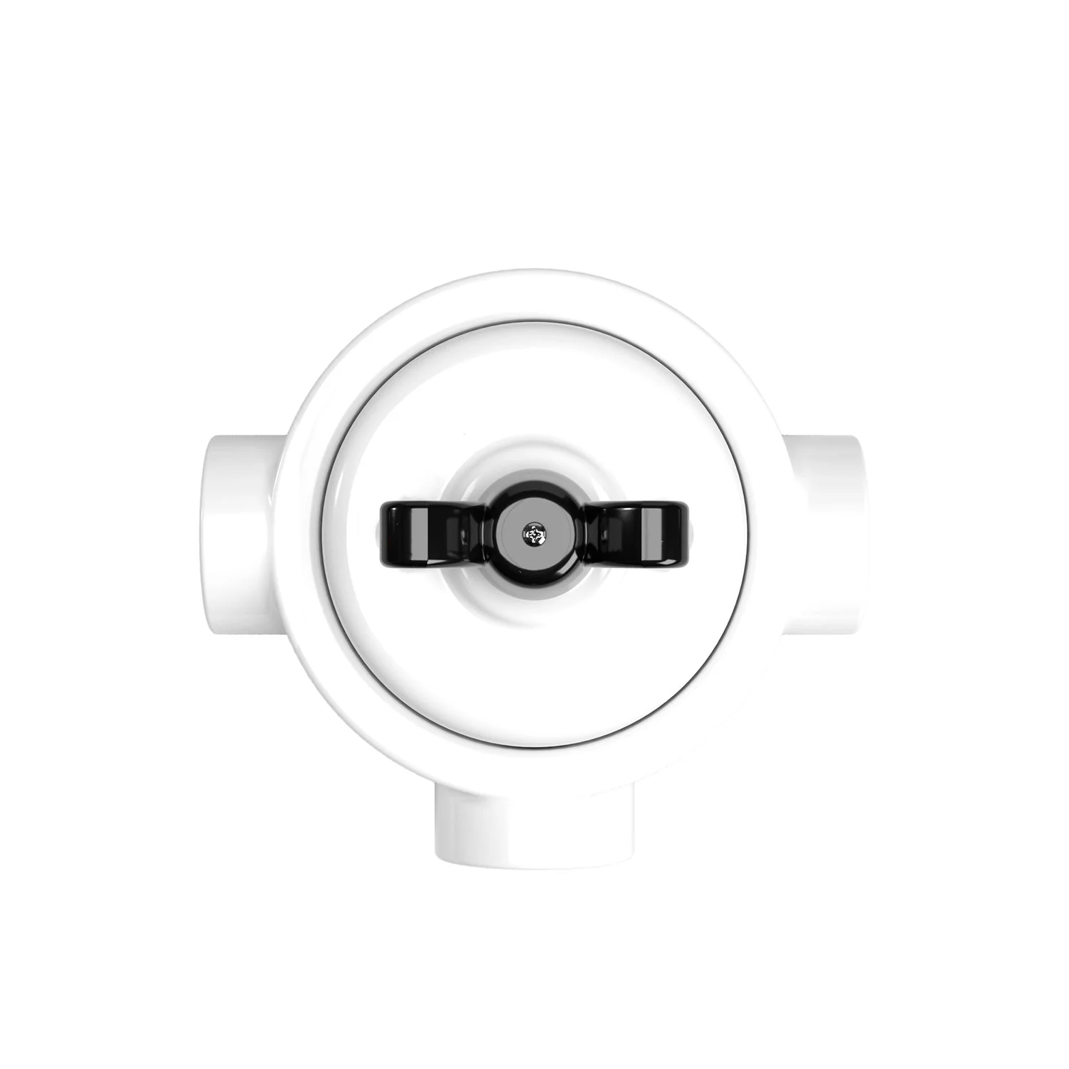 Kit interrupteur/va-et-vient avec écrou papillon et base pour Creative-Tubes en porcelaine blanche - Image 45
