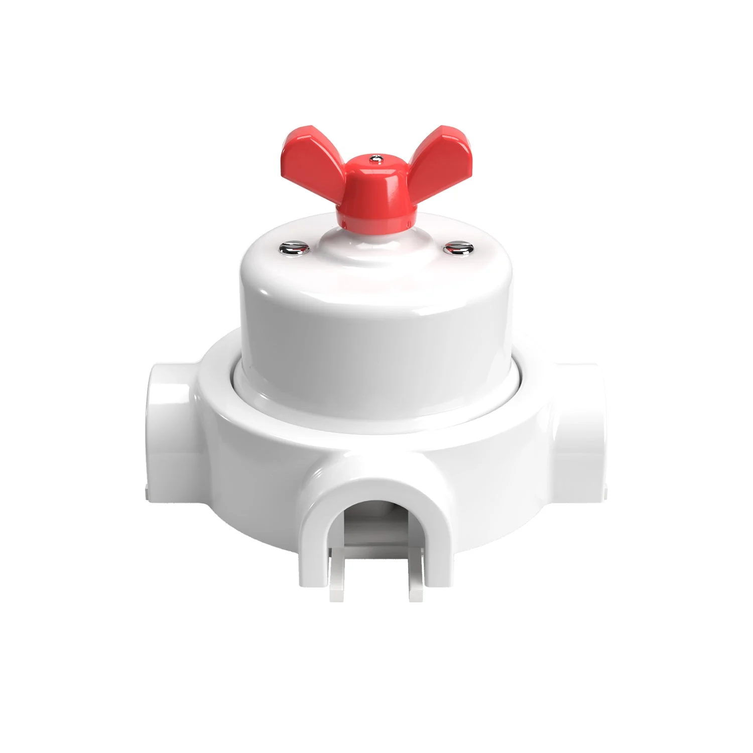 Kit interrupteur/va-et-vient avec écrou papillon et base pour Creative-Tubes en porcelaine blanche - Image 64