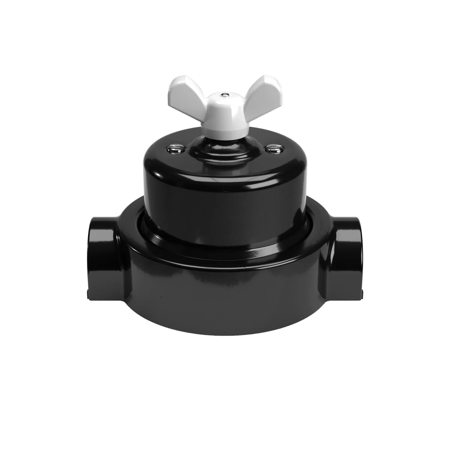 Kit interrupteur/va-et-vient avec écrou papillon et base pour Creative-Tubes en porcelaine noire - Image 15