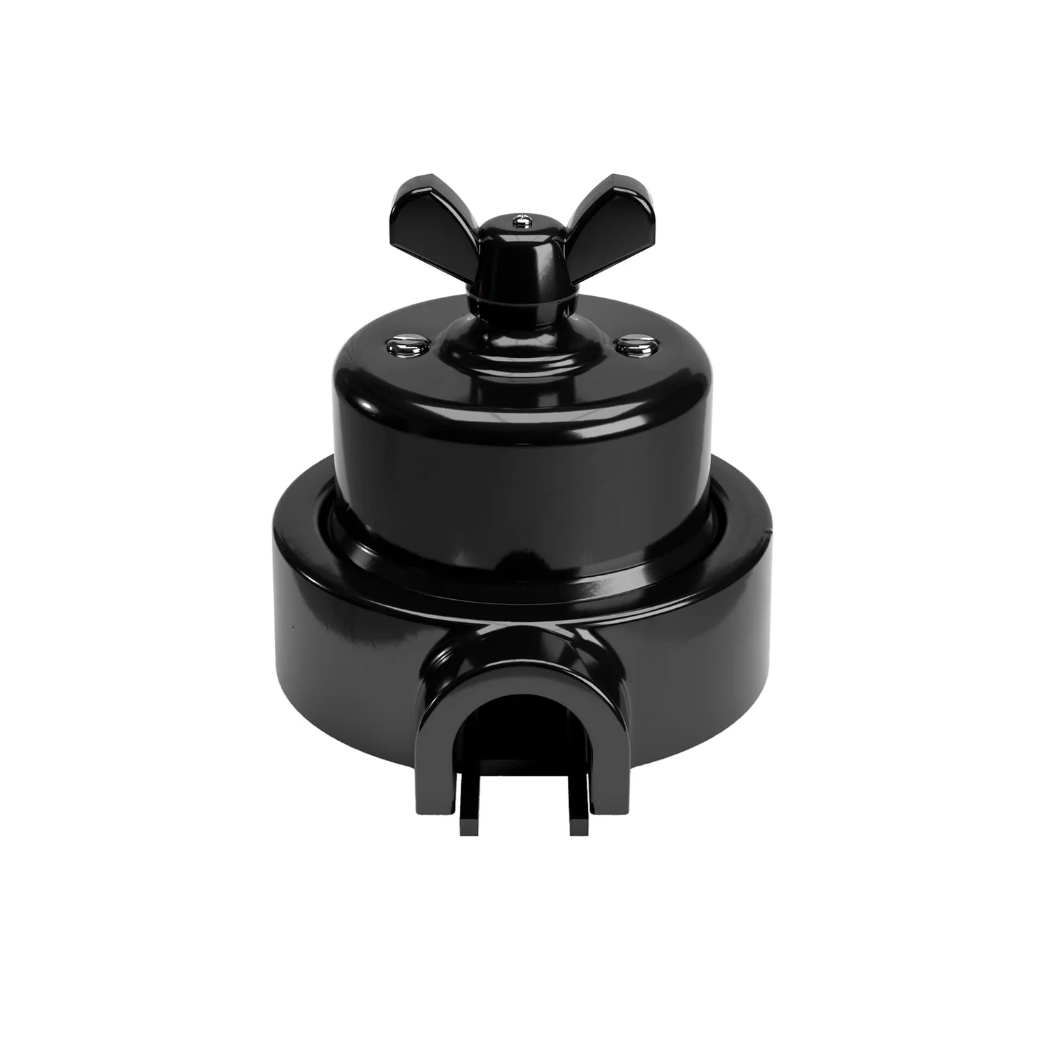 Kit interrupteur/va-et-vient avec écrou papillon et base pour Creative-Tubes en porcelaine noire - Image 29