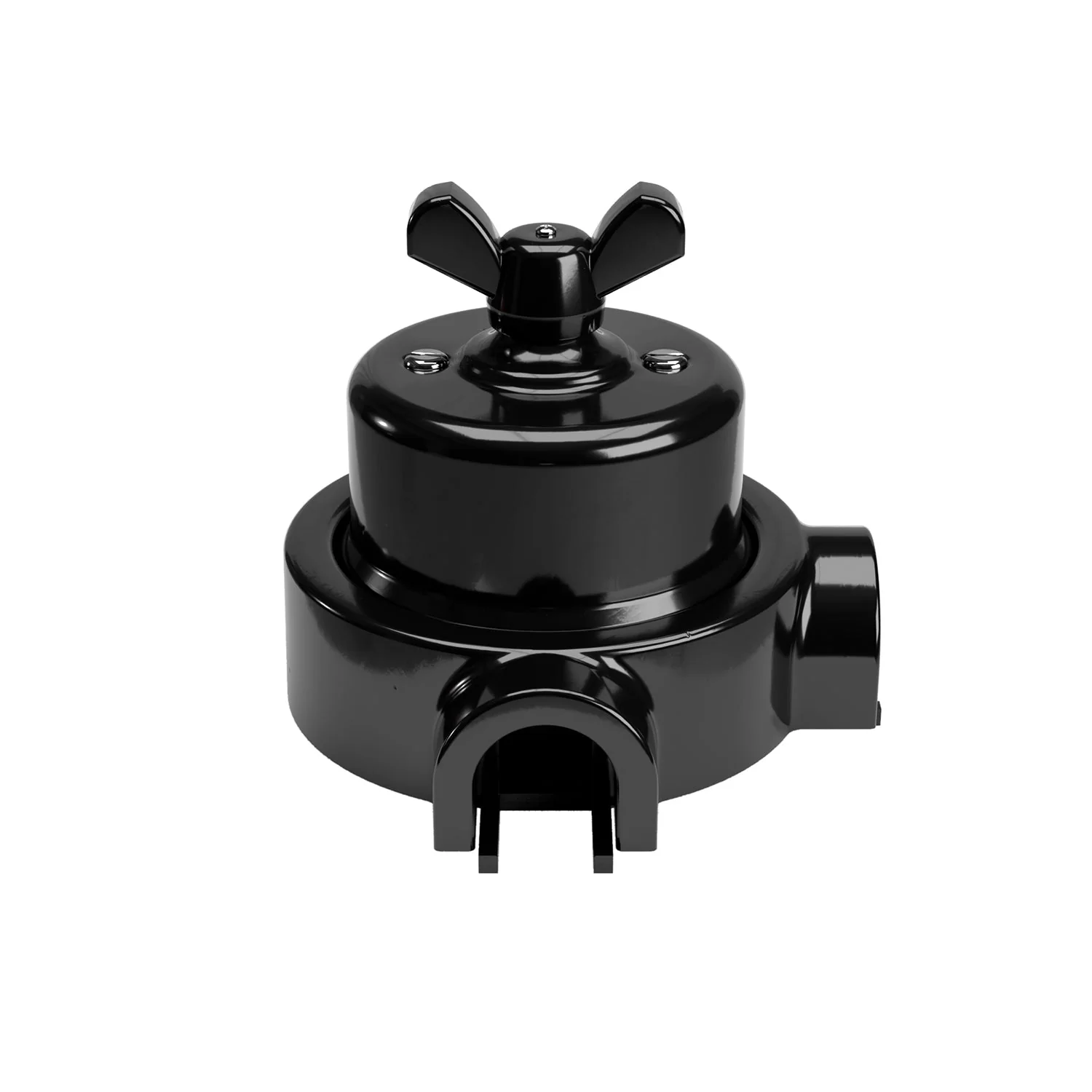 Kit interrupteur/va-et-vient avec écrou papillon et base pour Creative-Tubes en porcelaine noire - Image 34