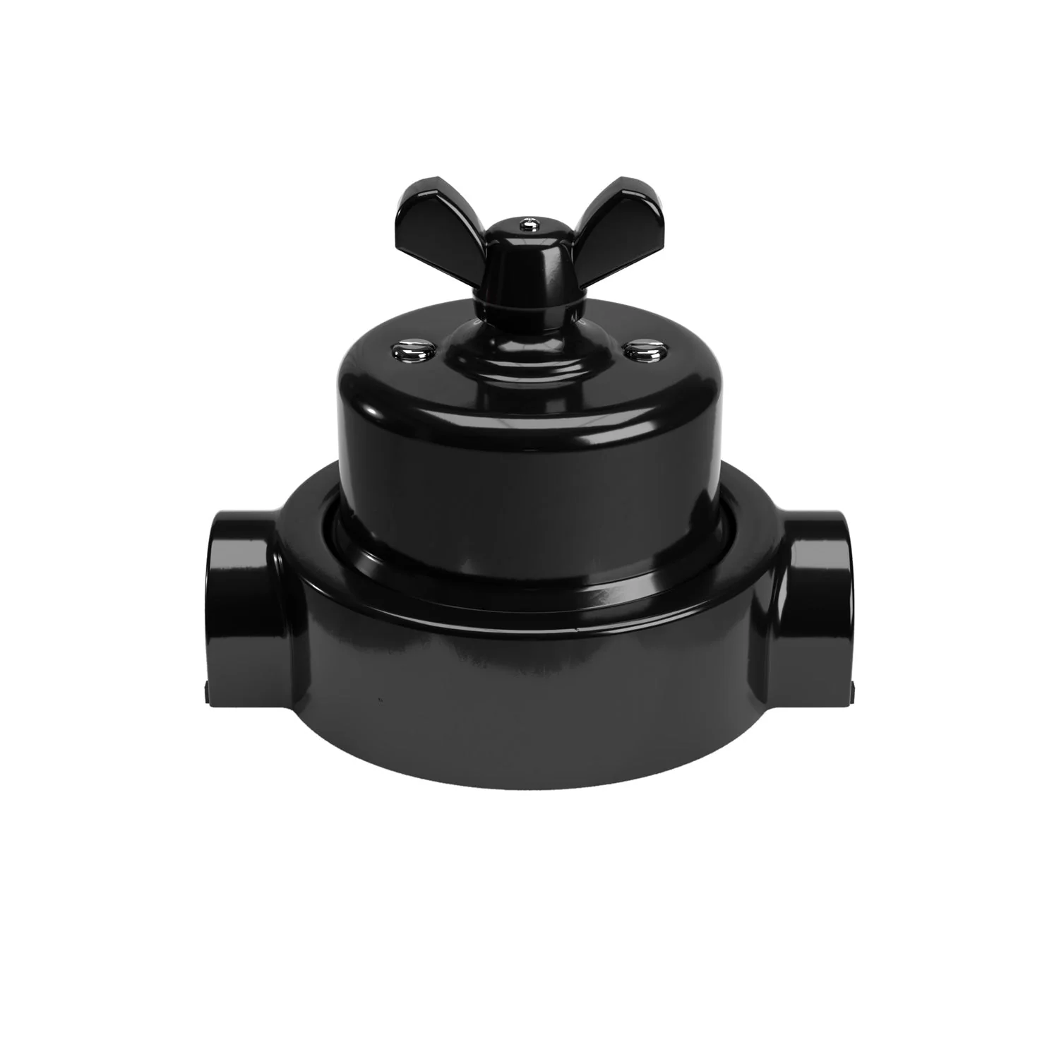 Kit interrupteur/va-et-vient avec écrou papillon et base pour Creative-Tubes en porcelaine noire - Image 39