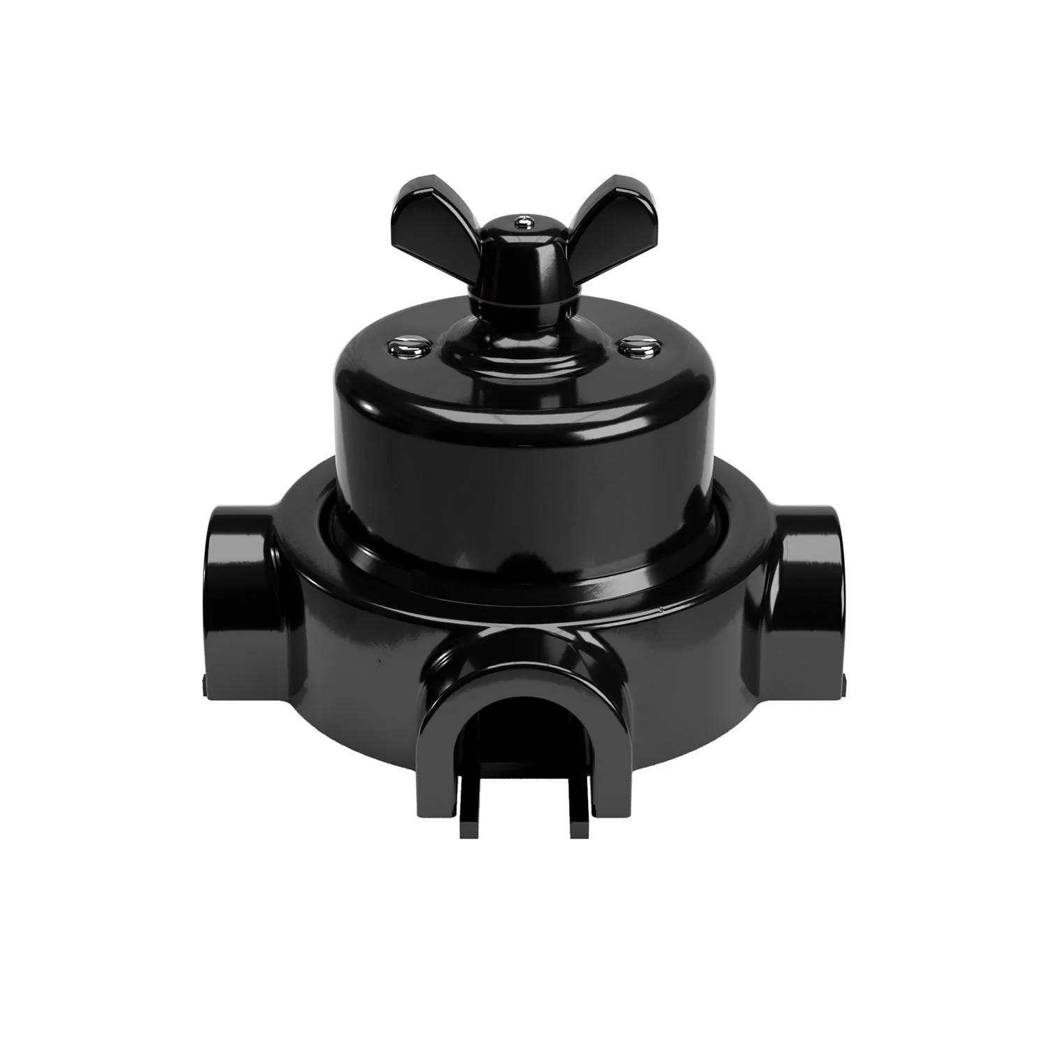 Kit interrupteur/va-et-vient avec écrou papillon et base pour Creative-Tubes en porcelaine noire - Image 44