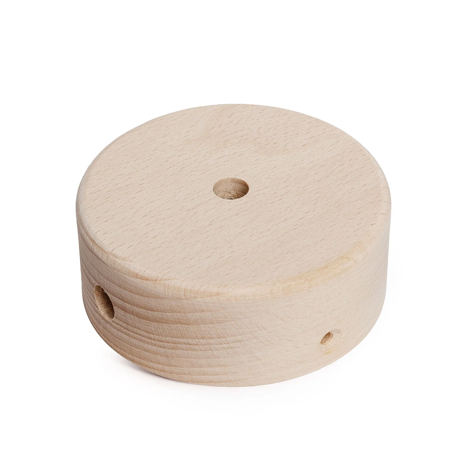 Kit mini pavillon cylindrique en bois à 1 trou central et 2 latéraux - Neutre - Image 2