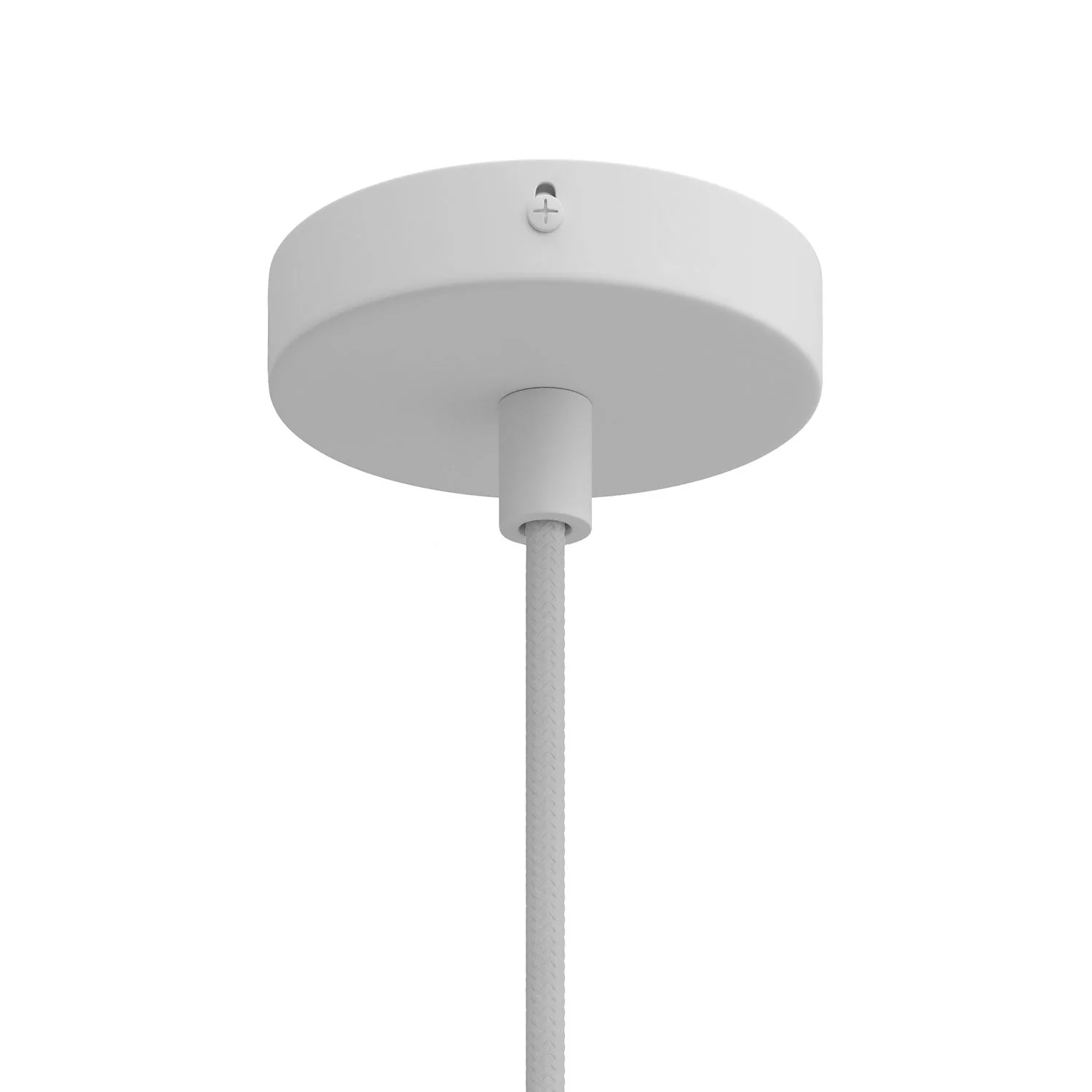 Kit Mini Pavillon cylindrique en métal à 1 trou central - Blanc mat - Image 5