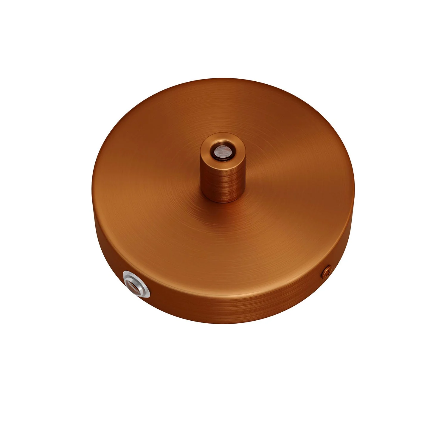 Kit mini pavillon cylindrique en métal à 1 trou central et 2 latéraux - Cuivre satiné - Image 6