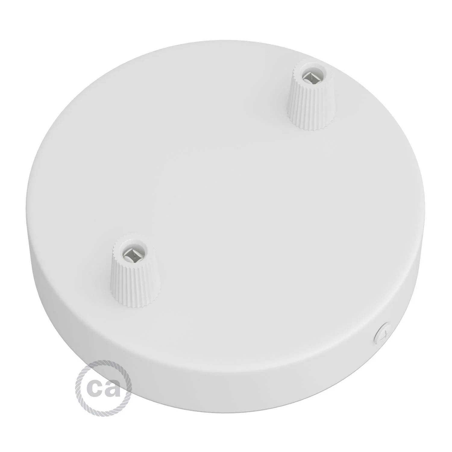 Kit pavillon cylindrique en métal à 2 trous - Blanc mat - Image 2