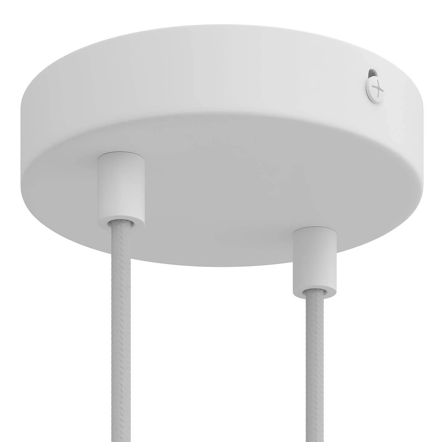 Kit pavillon cylindrique en métal à 2 trous - Blanc mat - Image 6