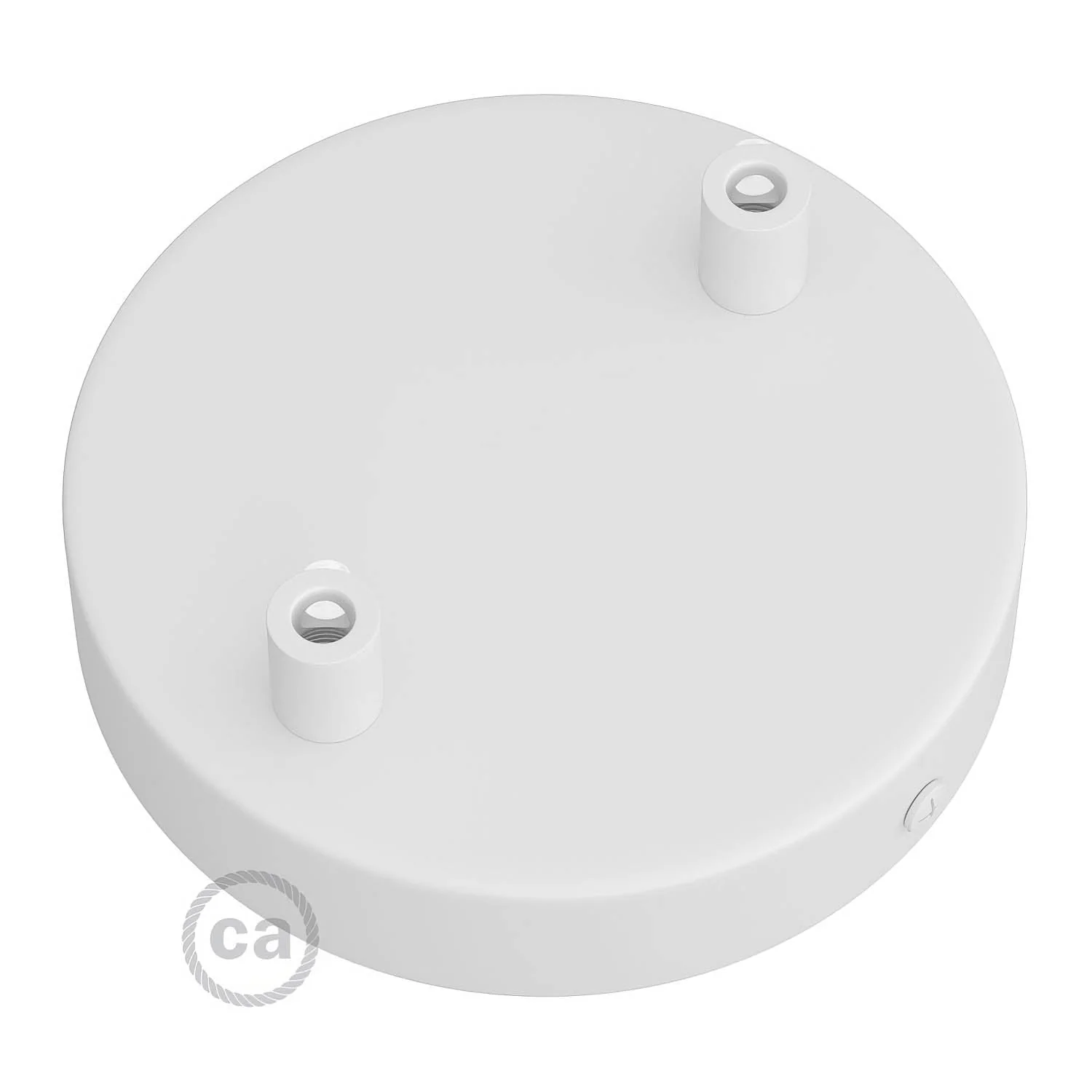 Kit pavillon cylindrique en métal à 2 trous - Blanc mat - Image 7