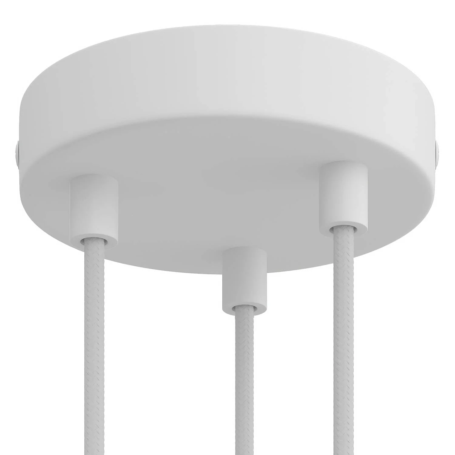 Kit pavillon cylindrique en métal à 3 trous - Blanc mat - Image 6