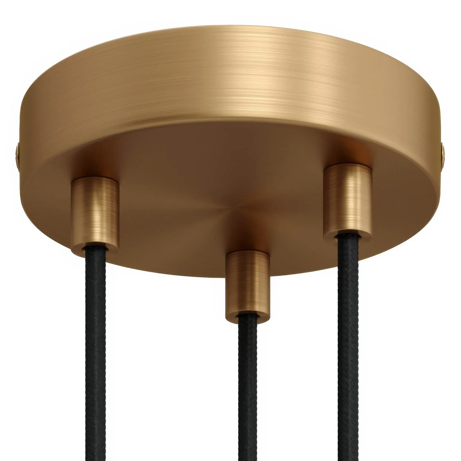 Kit pavillon cylindrique en métal à 3 trous - Bronze satiné - Image 6