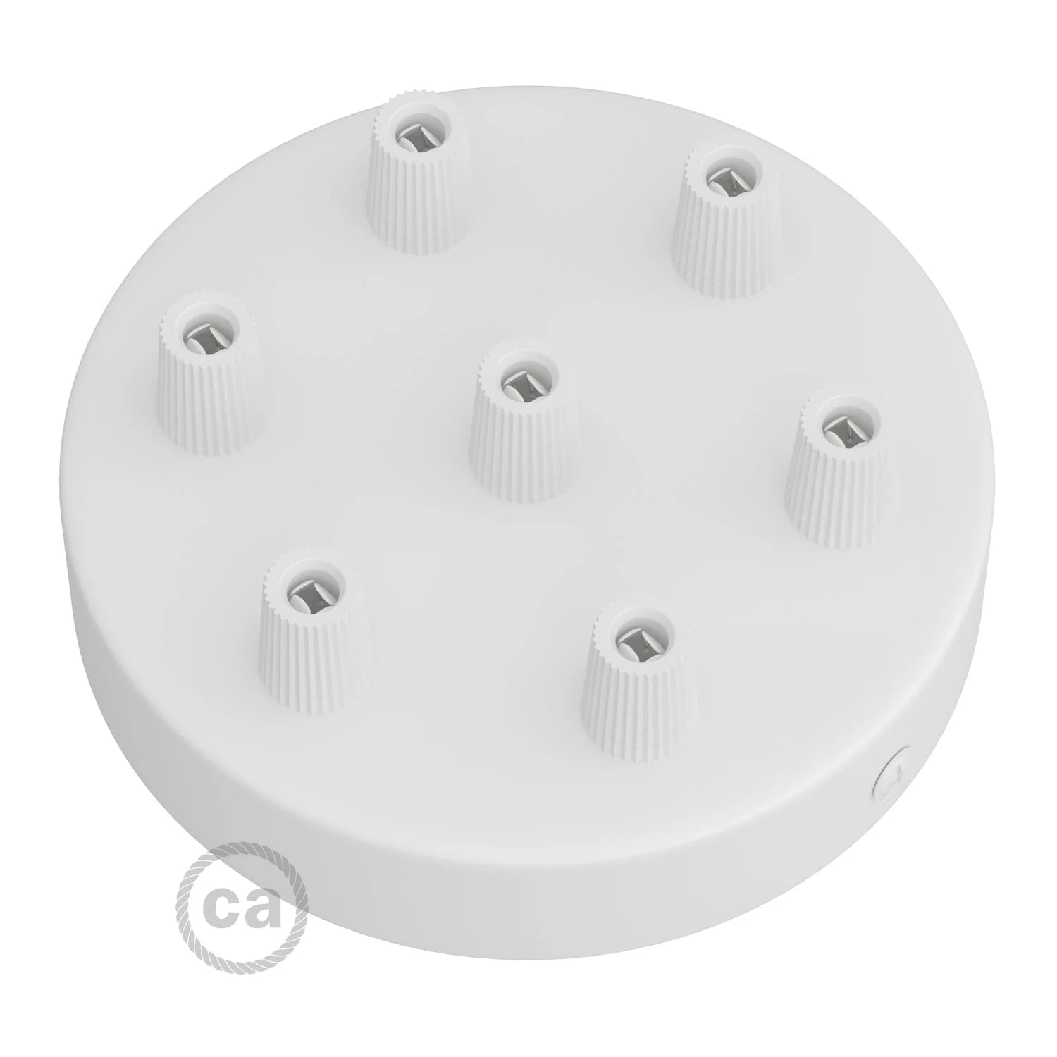 Kit pavillon cylindrique en métal à 7 trous - Blanc mat - Image 2