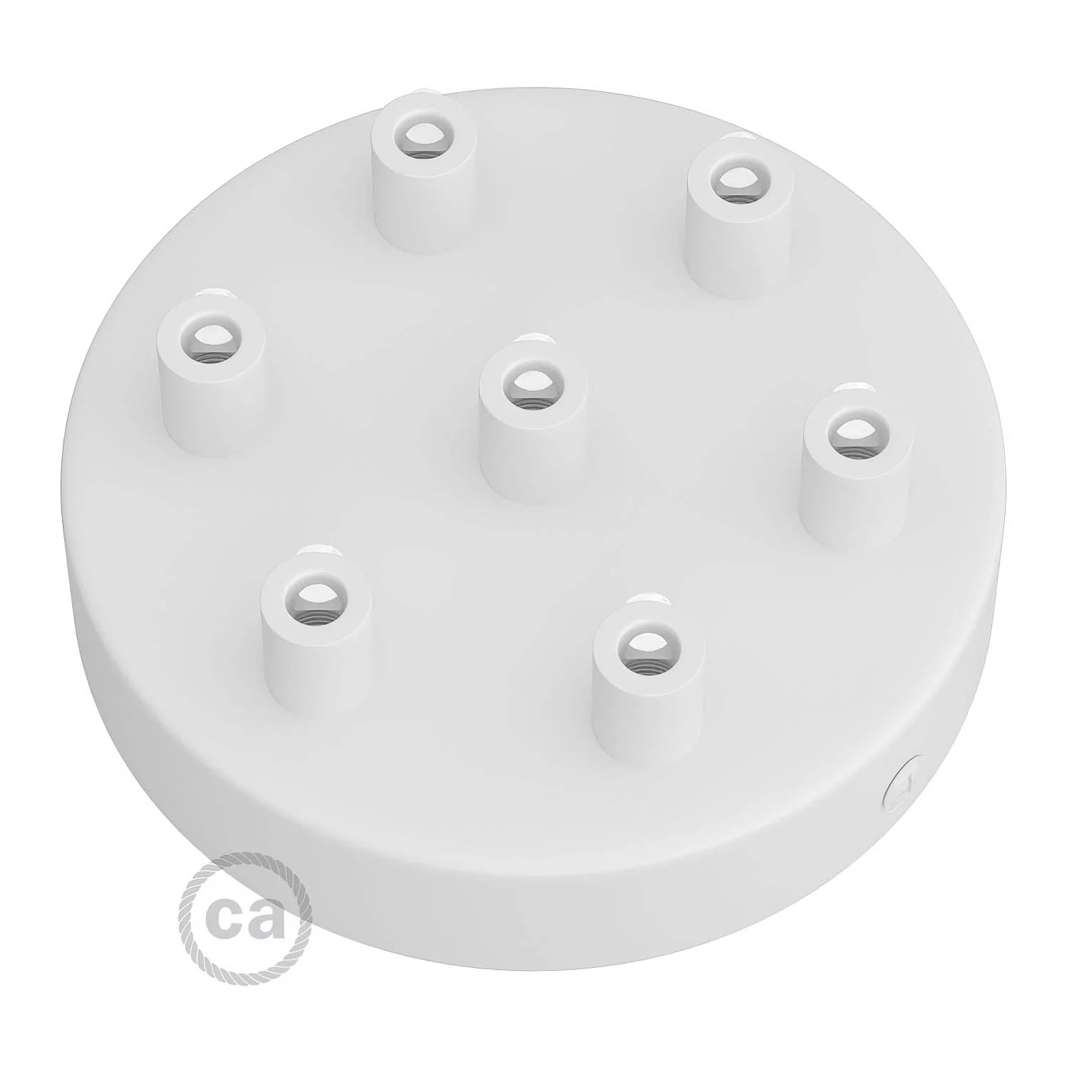 Kit pavillon cylindrique en métal à 7 trous - Blanc mat - Image 7