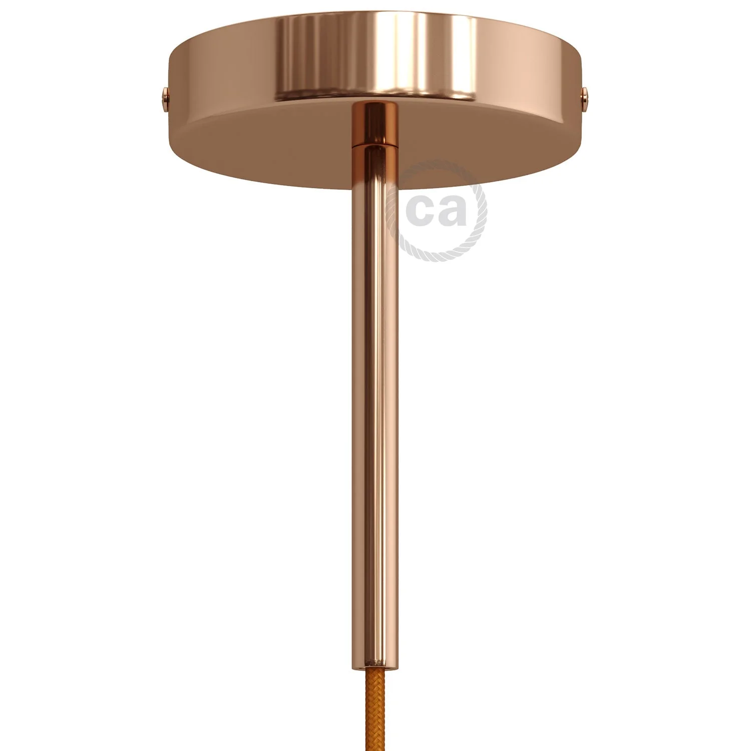 Kit pavillon cylindrique en métal avec serre-câble de 15 cm - Cuivre.