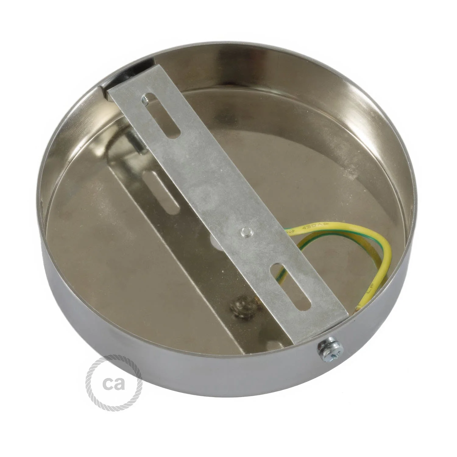 Kit pavillon cylindrique en métal avec serre-câble de 7 cm - Chrome - Image 4