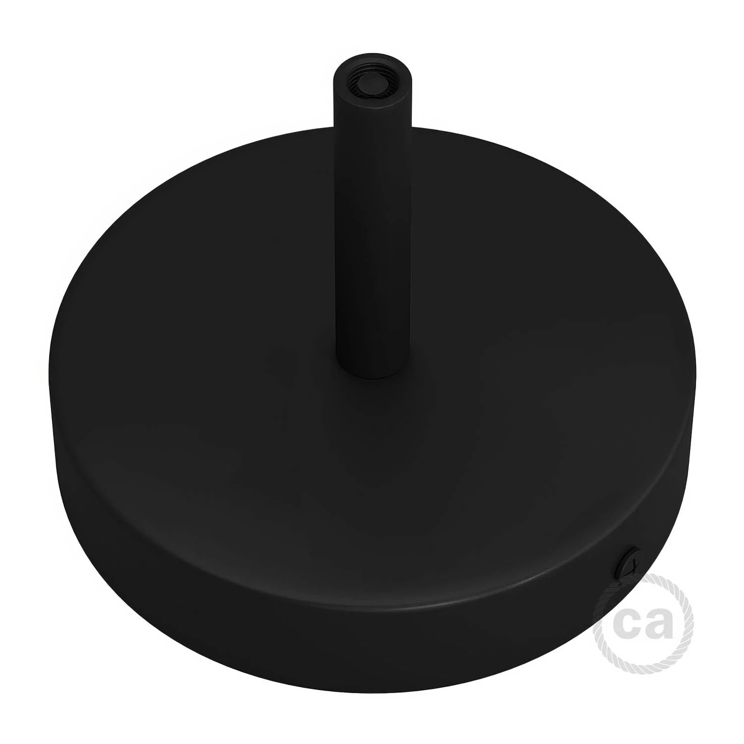 Kit pavillon cylindrique en métal avec serre-câble de 7 cm - Noir - Image 2