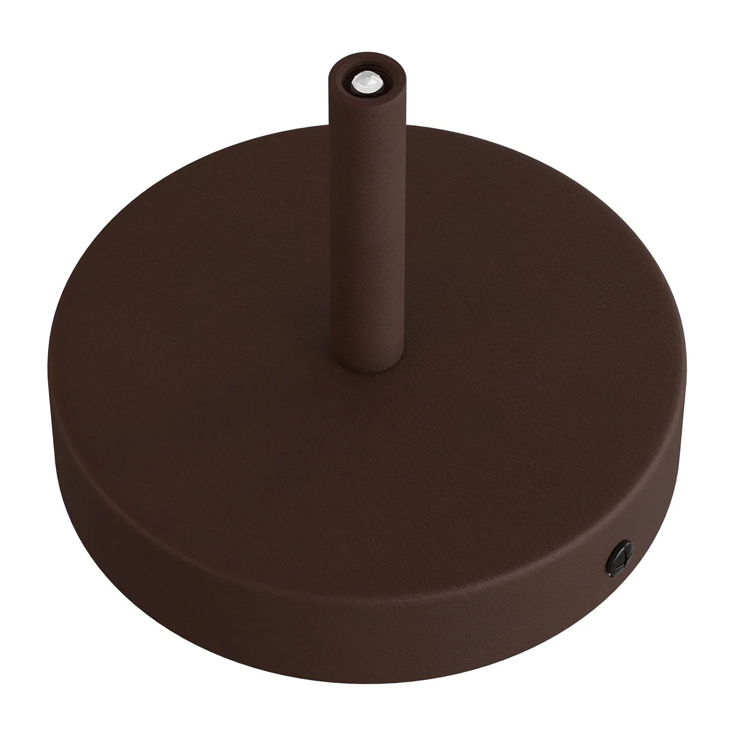 Kit pavillon cylindrique en métal avec serre-câble de 7 cm - Rouille foncée laquée - Image 2