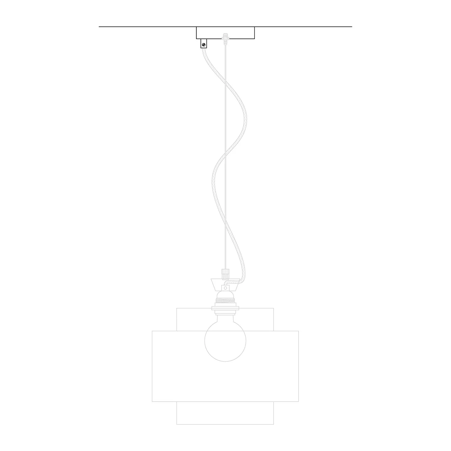Kit Pavillon cylindrique en métal Ø 120 mm avec 2 trous, central et décentré - Noir mat - Image 4