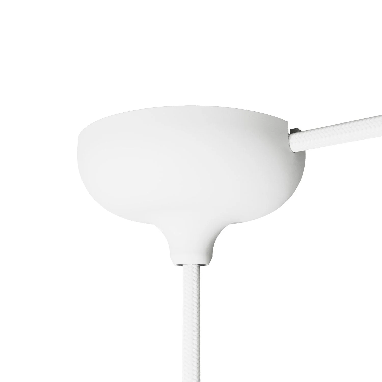 Kit pavillon en silicone avec trou central et prédisposition pour trou latéral - Blanc - Image 4