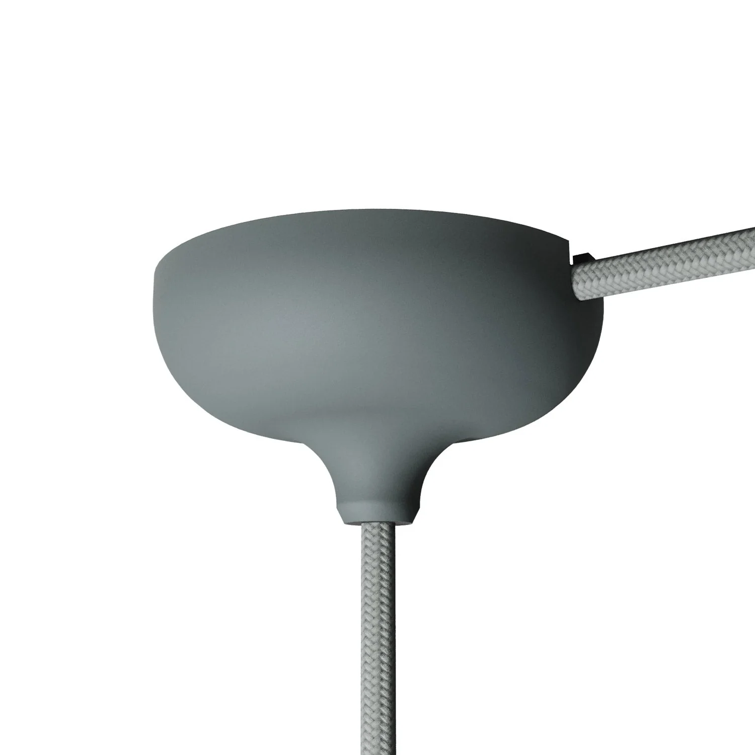 Kit pavillon en silicone avec trou central et prédisposition pour trou latéral - Gris - Image 4