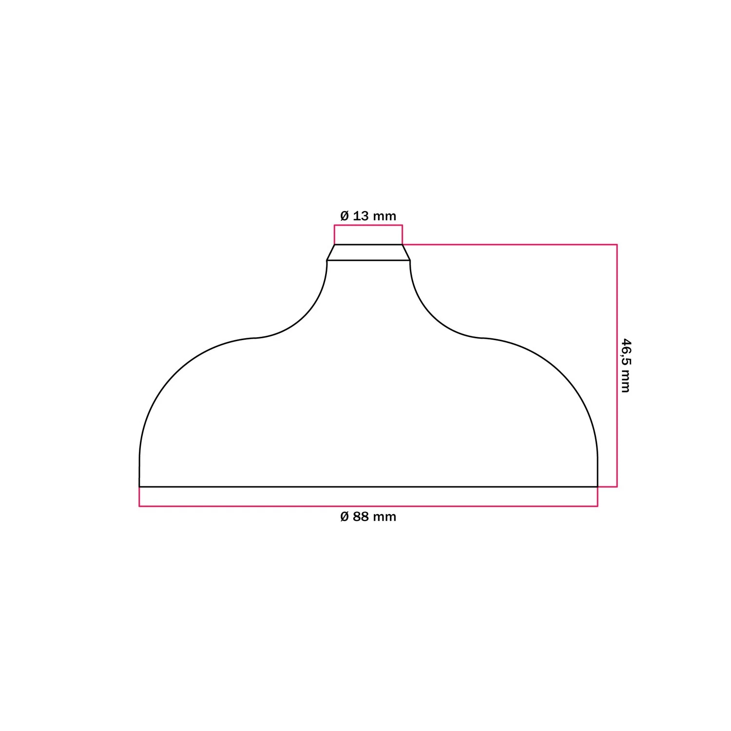 Kit pavillon en silicone avec trou central et prédisposition pour trou latéral - Gris - Image 7