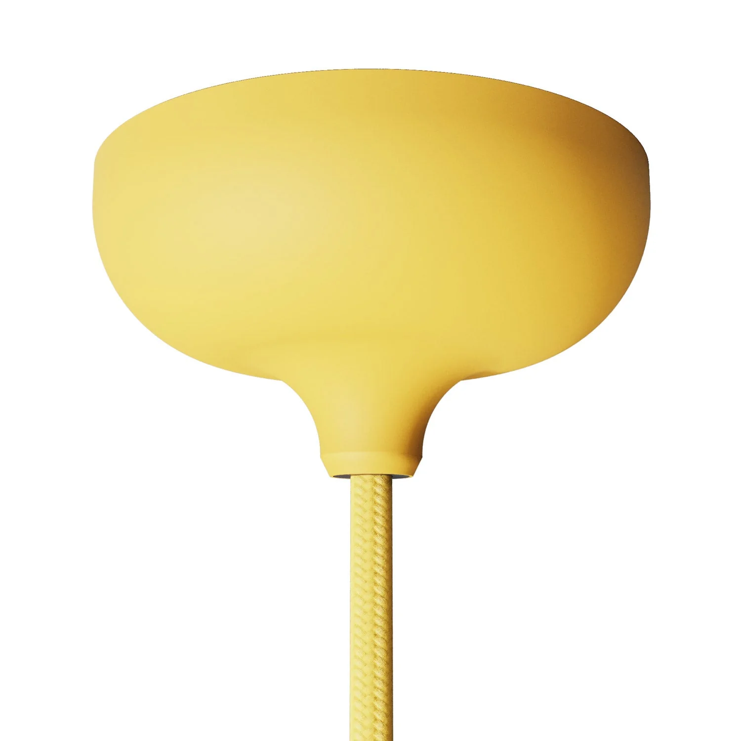 Kit pavillon en silicone avec trou central et prédisposition pour trou latéral - Jaune