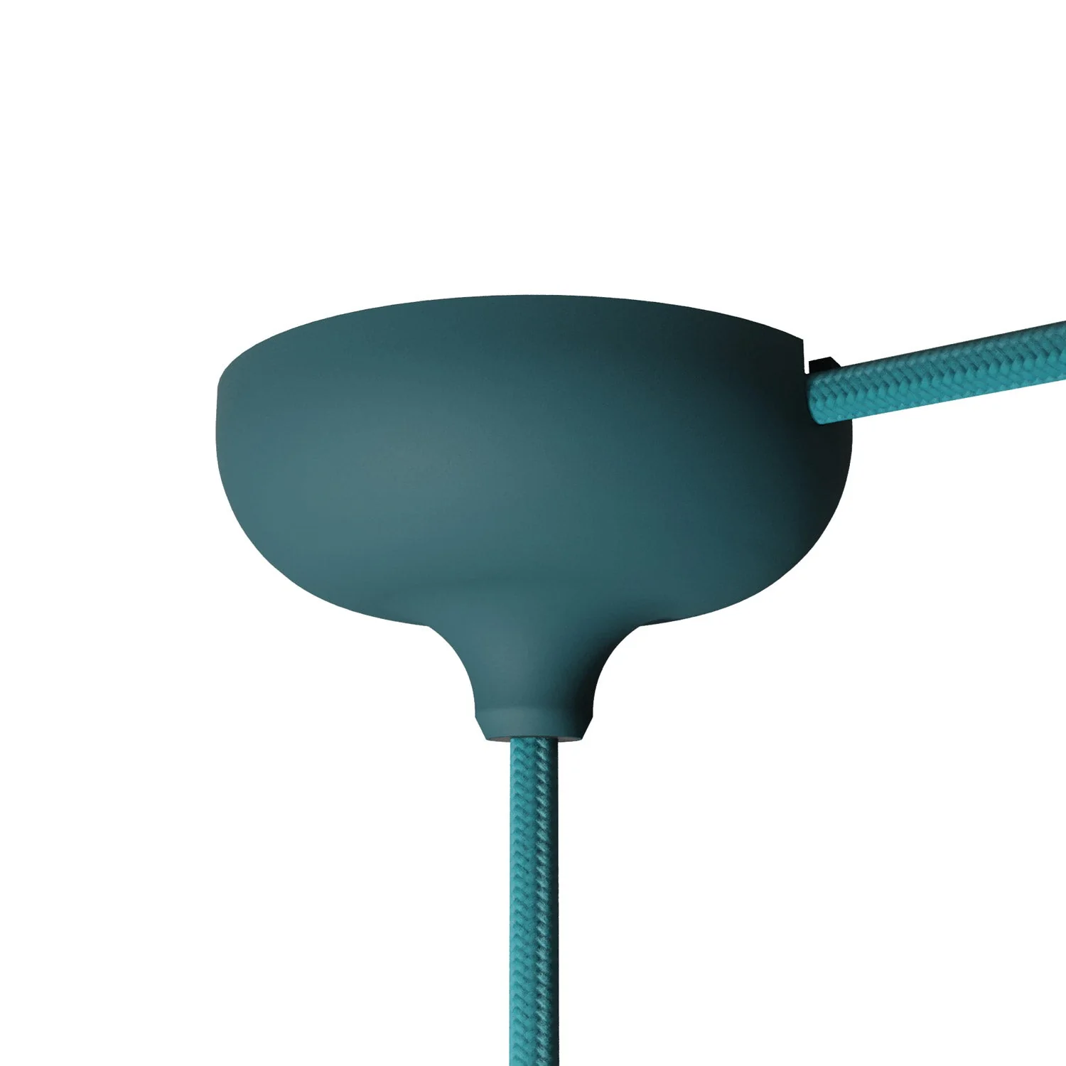 Kit pavillon en silicone avec trou central et prédisposition pour trou latéral - Pétrole - Image 4