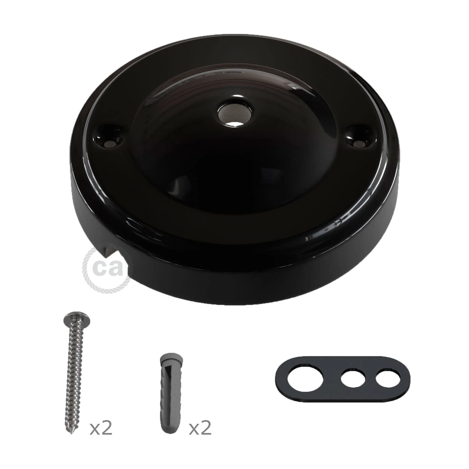 Kit pavillon Minimal en porcelaine - Noir - Image 3