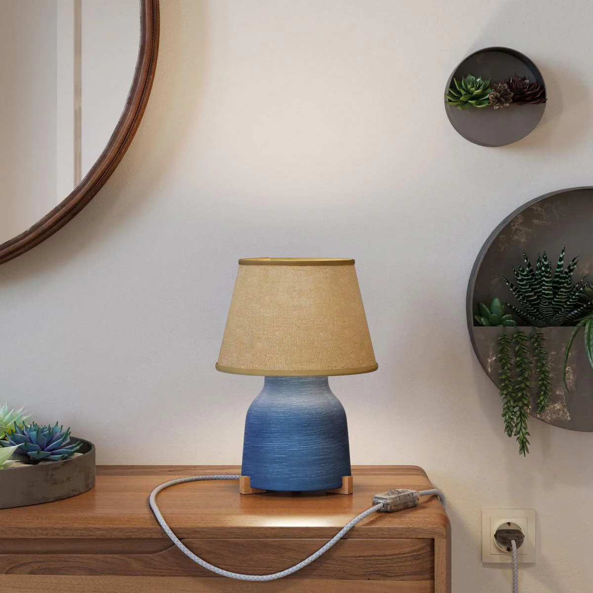 Kit pieds en bois, support pour lampe de table - Neutre - Image 4
