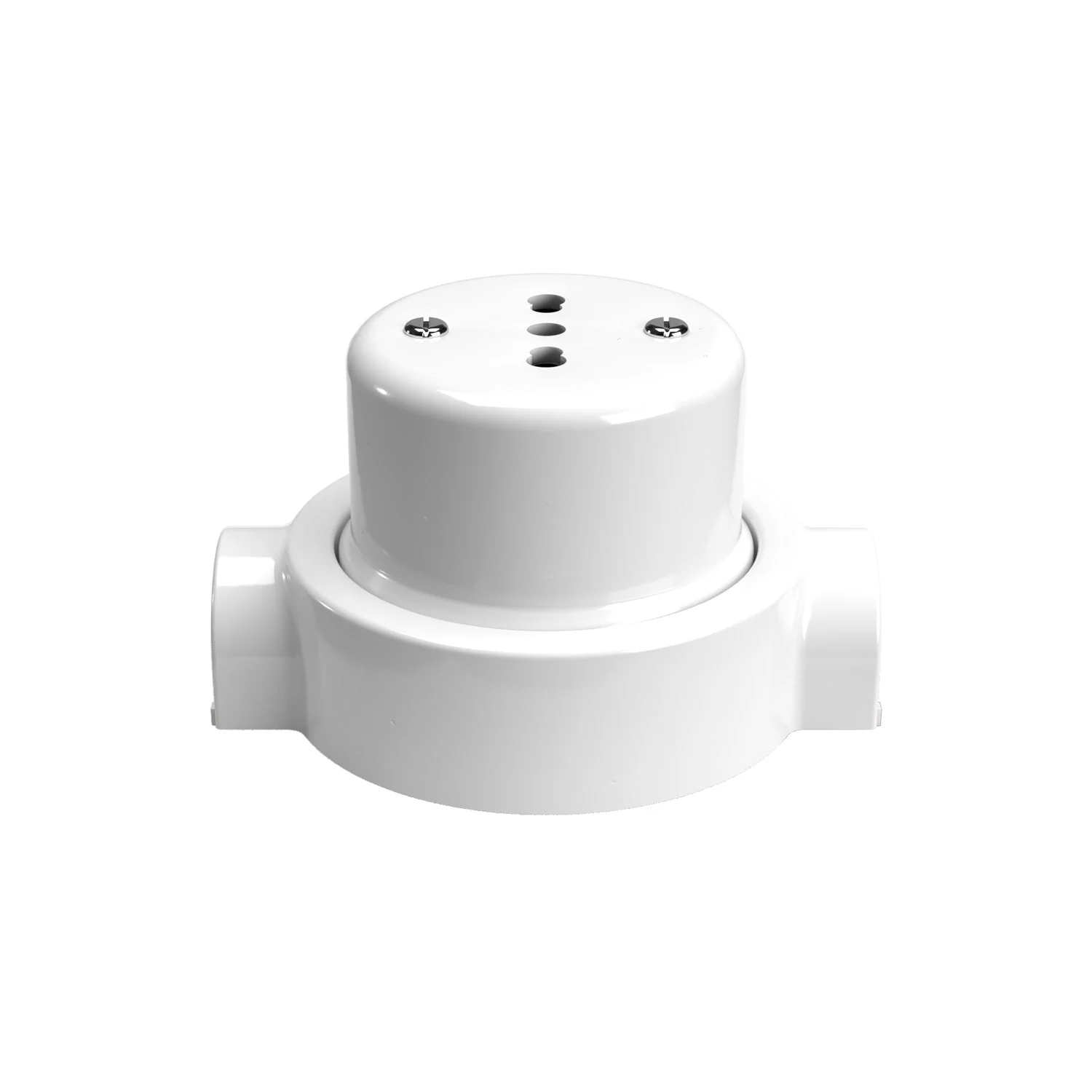 Kit prise bipasso italienne 10/16A murale et base pour Creative-Tubes en porcelaine - Blanc - Image 15
