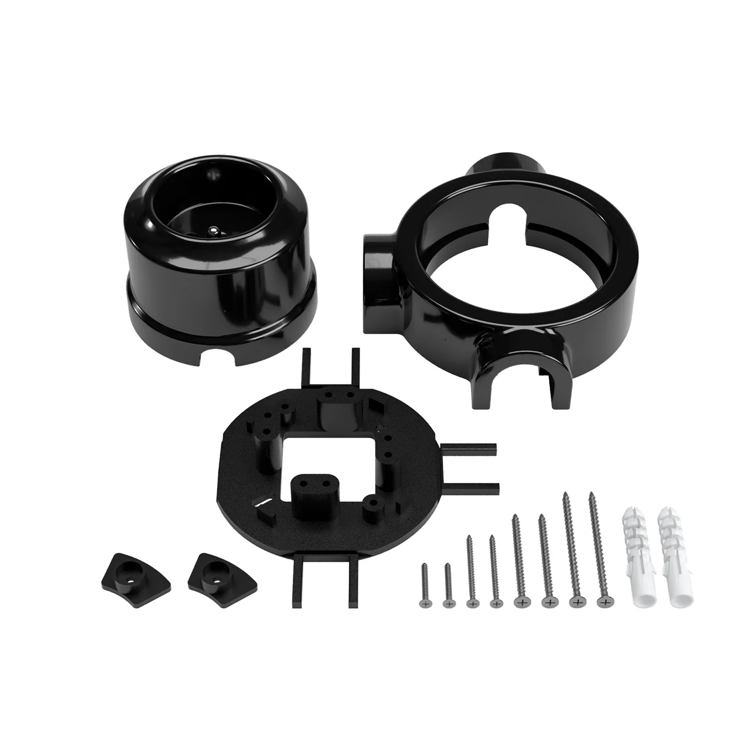 Kit prise murale de type français et base pour Creative-Tubes en porcelaine - Noir - Image 24