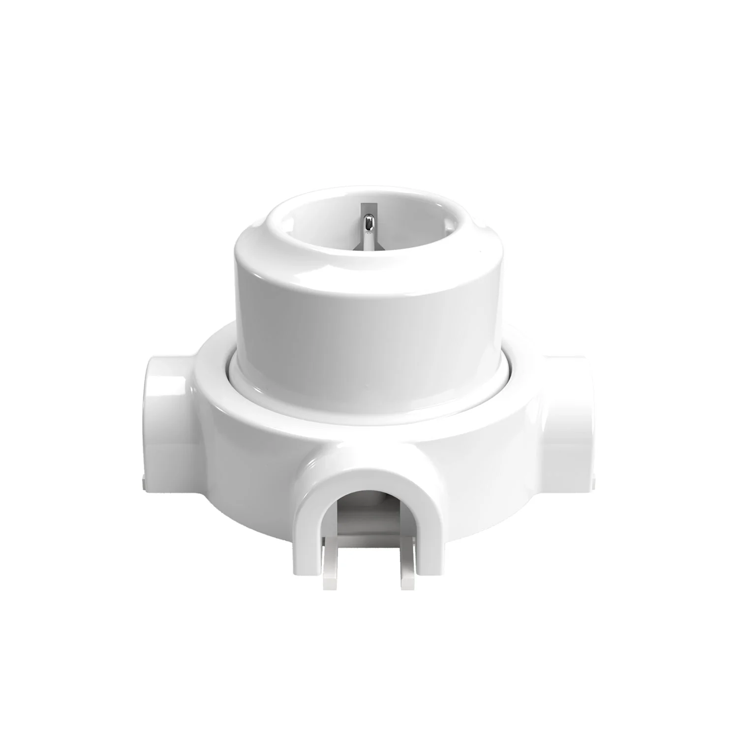 Kit prise Schuko murale et base pour Creative-Tubes en porcelaine - Blanc - Image 22