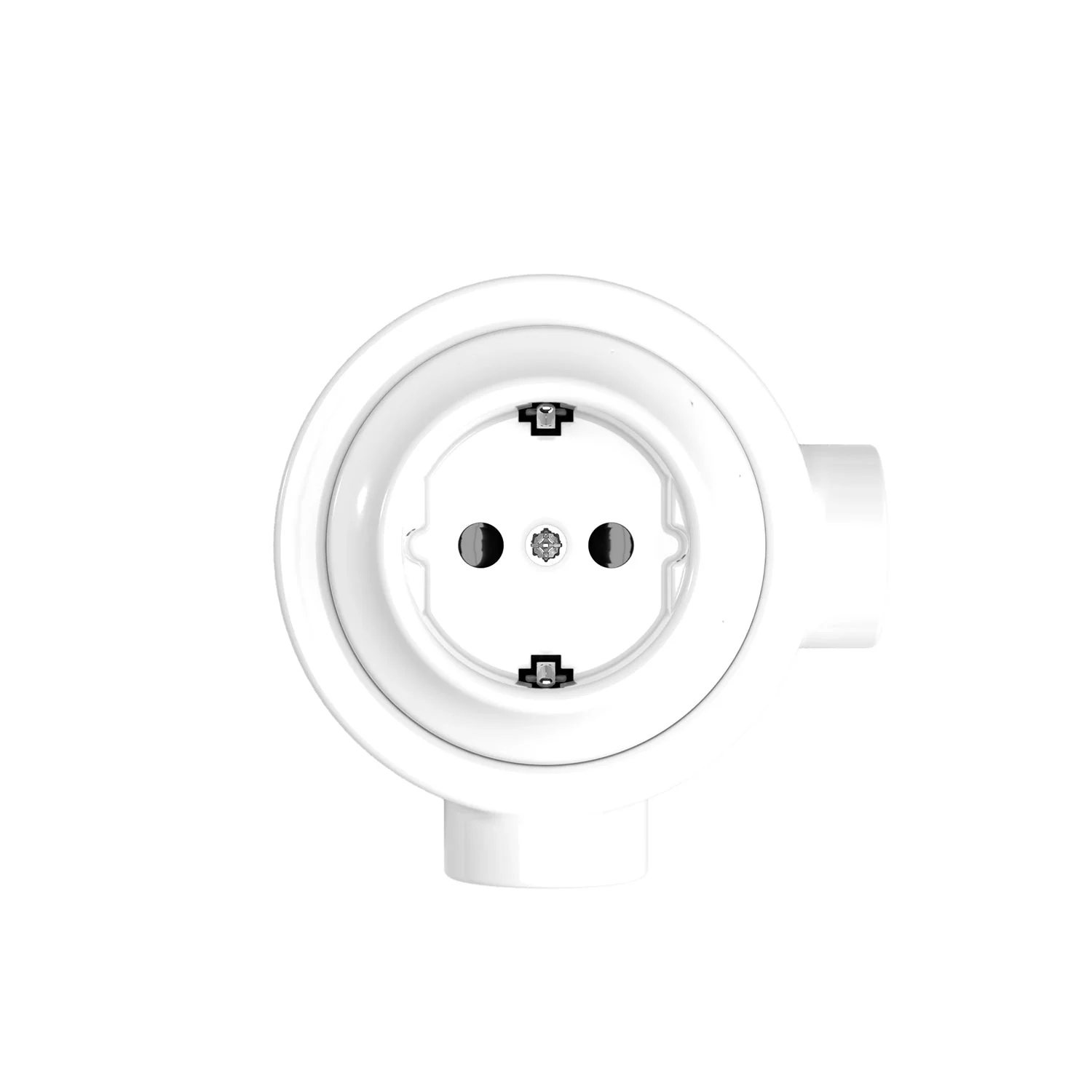 Kit prise Schuko murale et base pour Creative-Tubes en porcelaine - Blanc - Image 9