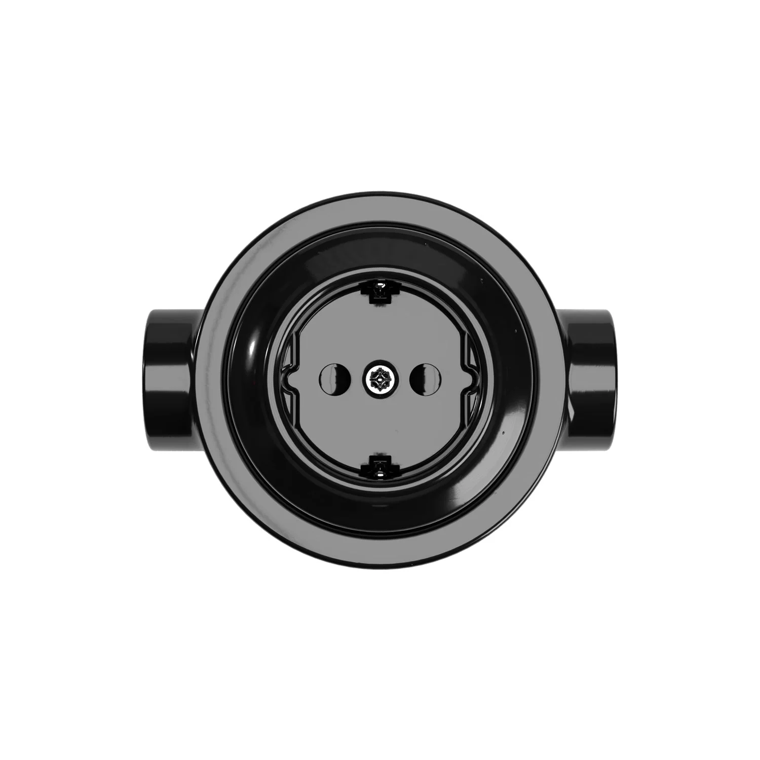 Kit prise Schuko murale et base pour Creative-Tubes en porcelaine - Noir - Image 16
