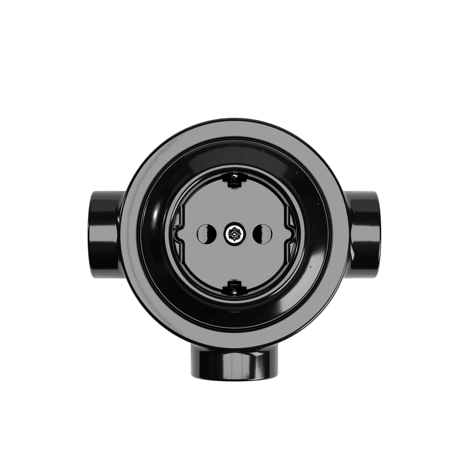 Kit prise Schuko murale et base pour Creative-Tubes en porcelaine - Noir - Image 23