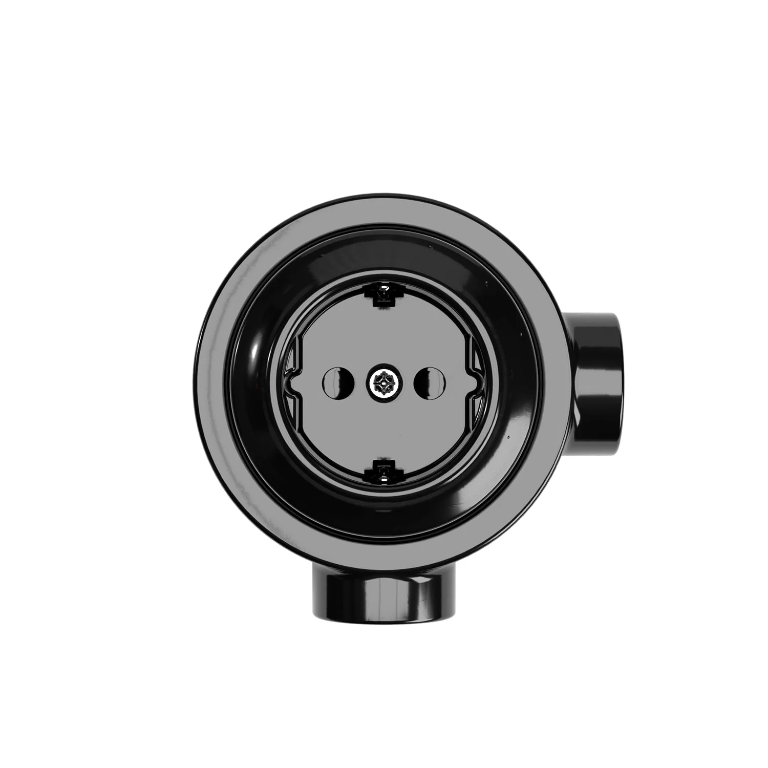 Kit prise Schuko murale et base pour Creative-Tubes en porcelaine - Noir - Image 9