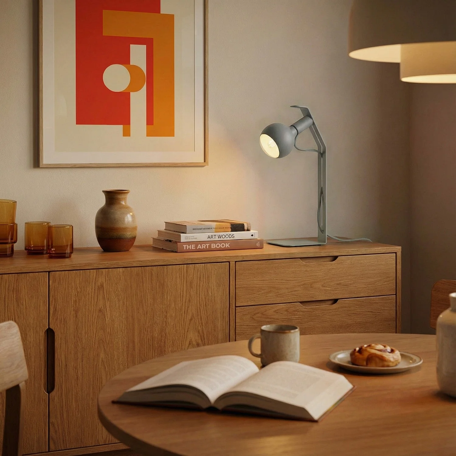 Koso Lucia - Lampe de table avec Fiche UK - Gris - Image 2