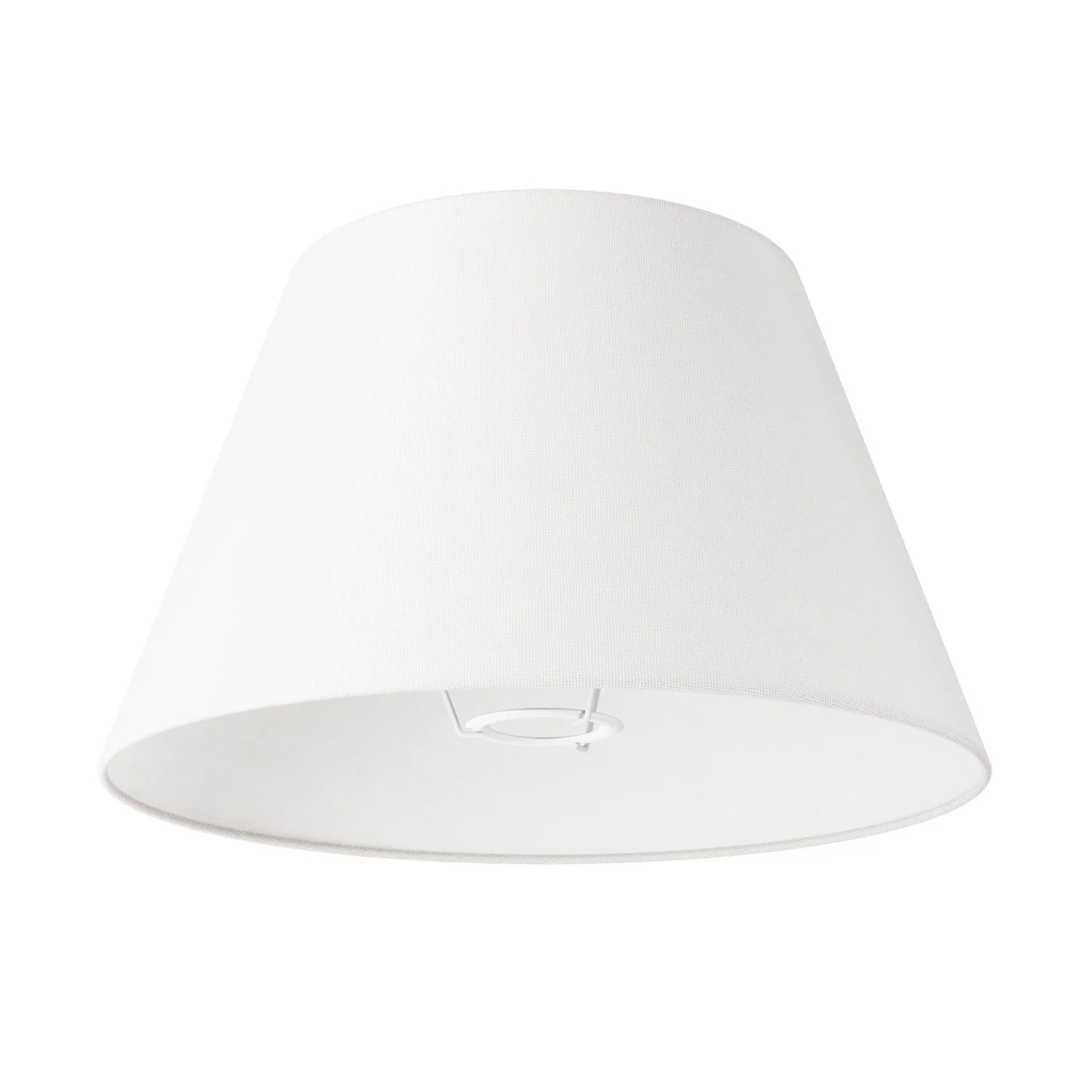 Lampe sur pied MAG-Y avec base métallique ronde, abat-jour Impero M et fiche UK - Blanc mat - Image 4