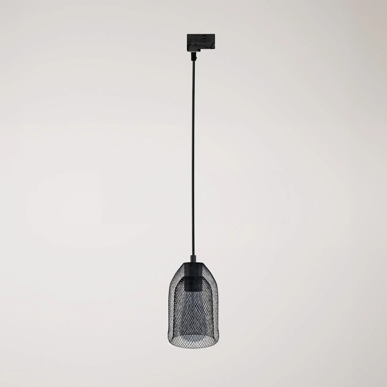 Suspension avec abat-jour Ghostbell pour rail - Noir
