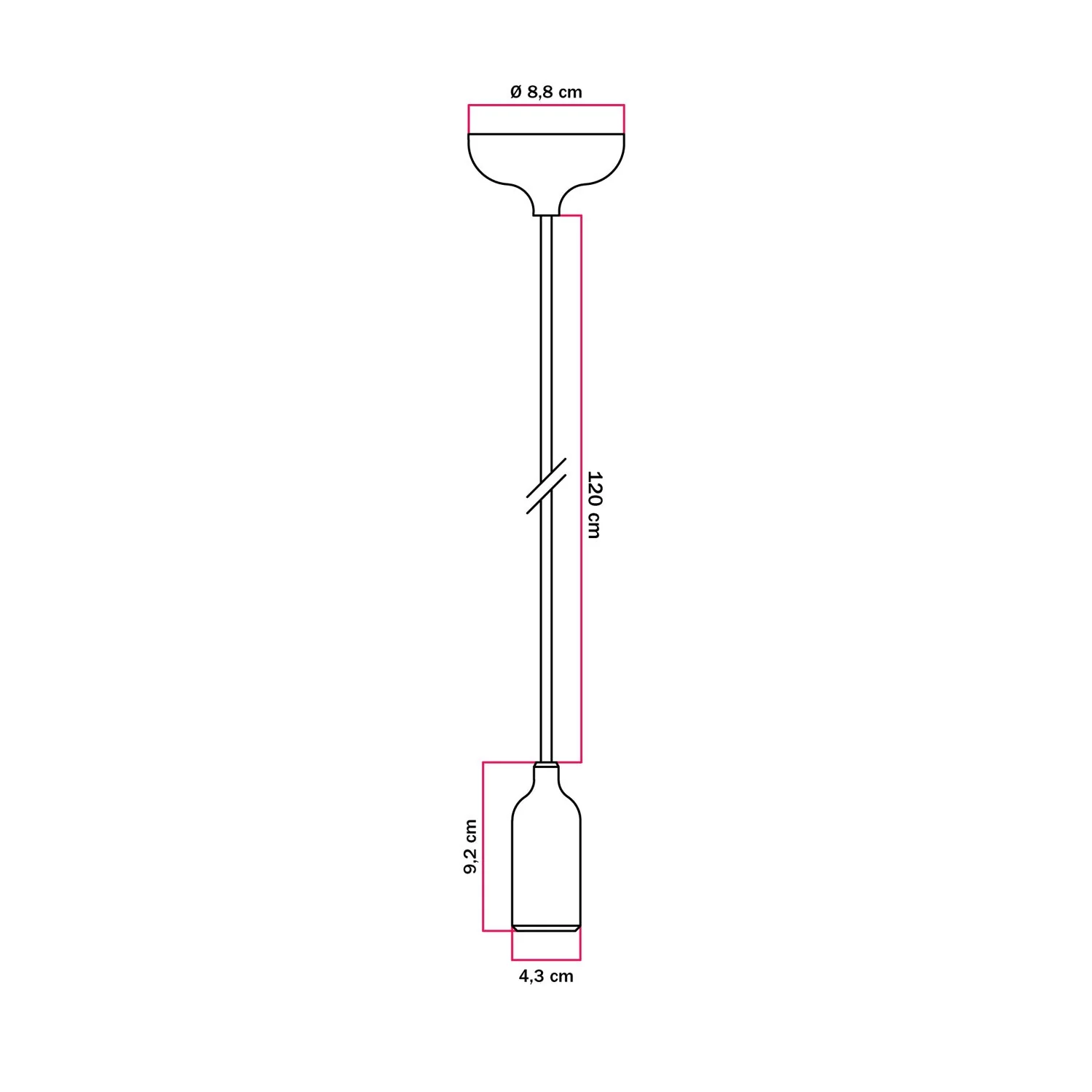 Lampe à suspension colorée en silicone avec câble textile - Blanc - Image 4